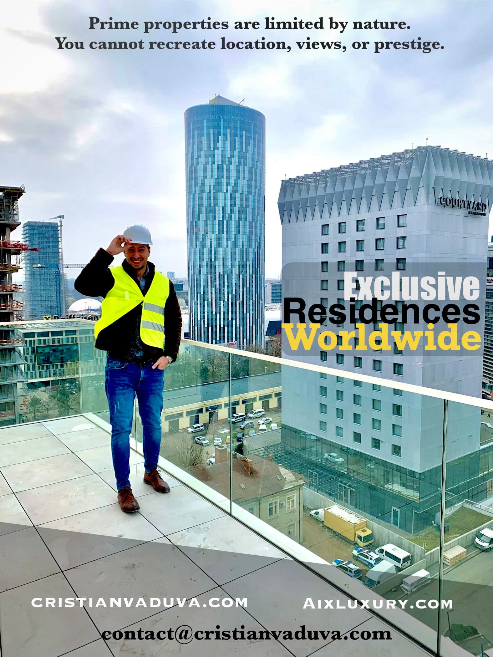 Executive Portrait — Urban Real Estate Setting