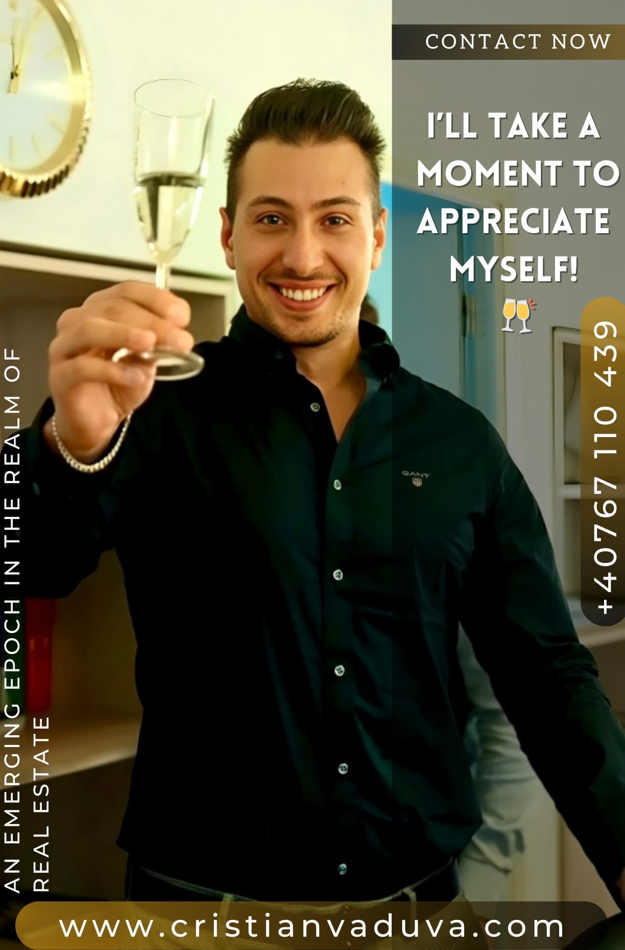 Transaction Milestone Closing — Champagne Flute Toast