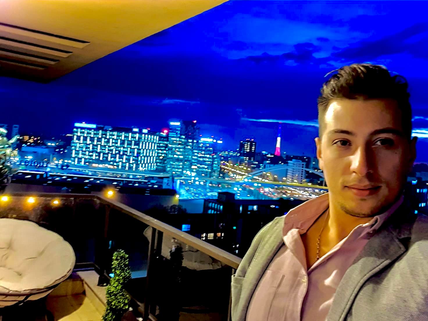Northern Business District — Night Skyline Perspective